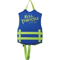 Full Throttle Rapid-Dry Child Life Vest, Blue/Green   553977077